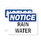 Signmission Rain Water, 24 in W x Rectangle, Plastic OS-2PACK-NS-P-1824-L-17975 - alternate 1